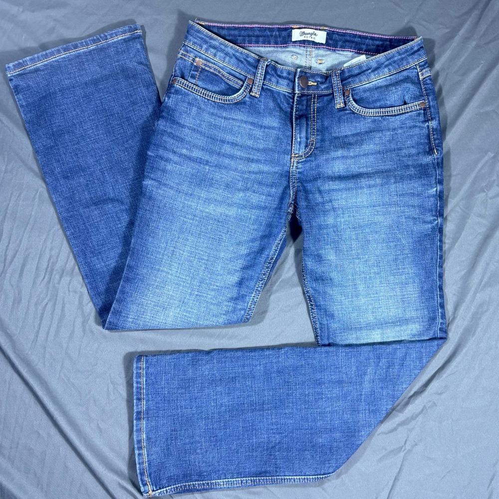 Wrangler Retro Mae Mid Rise Jeans Size 9 Western Cowgirl Bootcut Denim